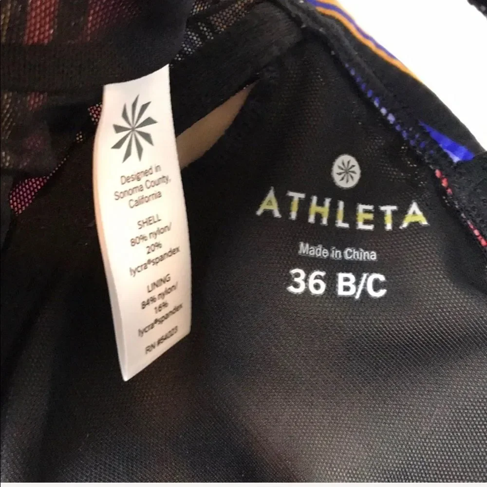 Athleta Capri Stripe Pura Bikini Top NWT